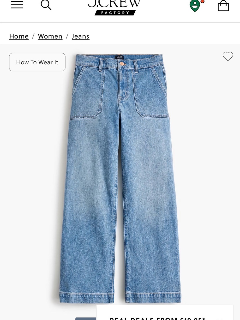J. Crew Light Blue Wide-Leg Denim Jeans NWT SZ 25